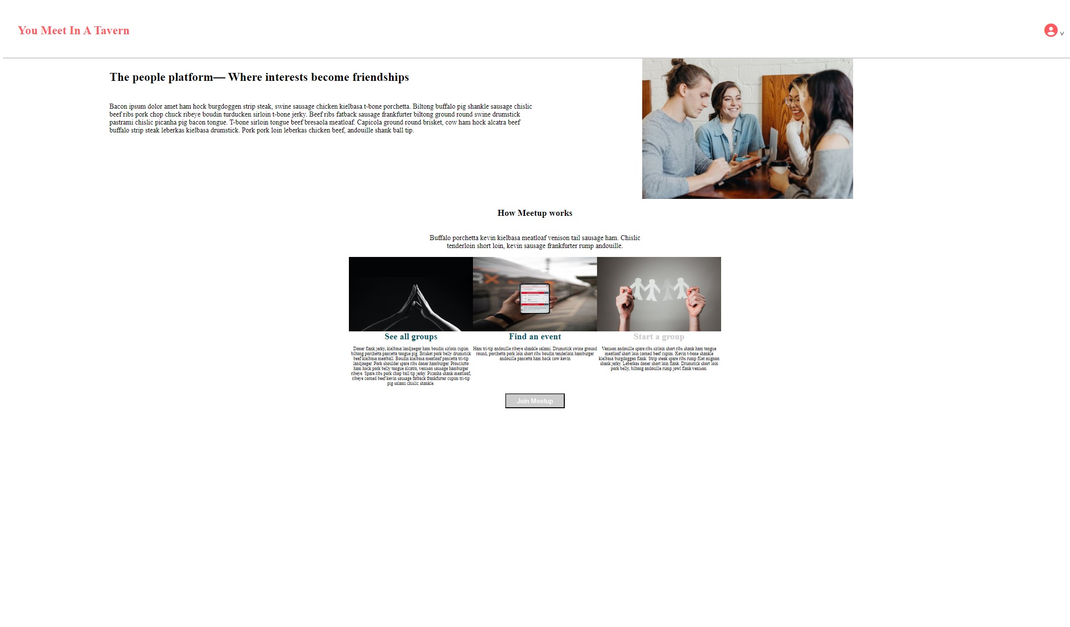 Home page of You Meet In A Tavern